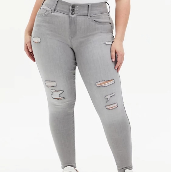 torrid Denim - JEGGING - SUPER SOFT GREY